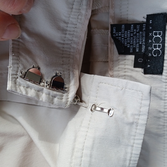 BCBG Vintage Y2K Embroidered Cotton Pant- Sz. 0 - Picture 9 of 9